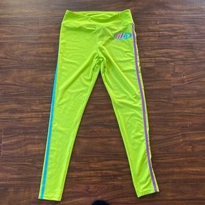 Neon Yellow/green Fila two piece set